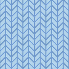 Blue waves zig zag seamless background texture. Popular zigzag chevron pattern on light blue background

