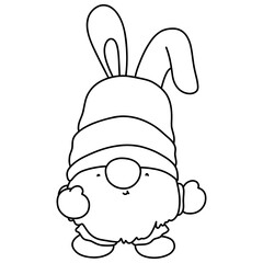 Cute easter gnome, bunny gnome, Rabbit Gnome Easter Elements