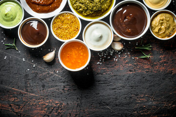 Mix from different kinds of sauces.