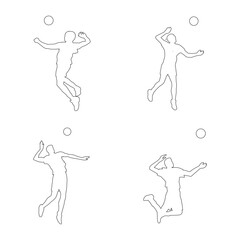 Fototapeta premium volleyball icon vektor