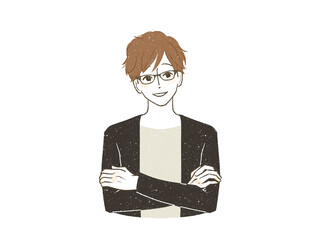 笑顔の男性
