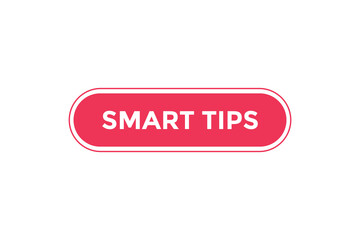 Smart tips button web banner templates. Vector Illustration
