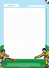 illustration of football poster match