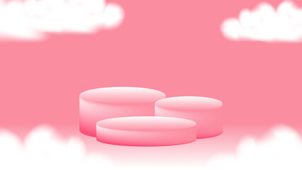 PINK PODIUM BACKGROUND
