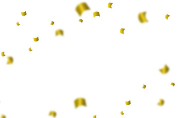confetti on white background