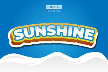 SUNSHINE TEXT EFFECT STYLE