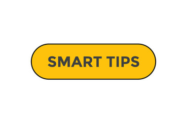 Smart tips button web banner templates. Vector Illustration
