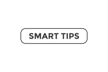 Smart tips button web banner templates. Vector Illustration
