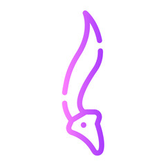 Obraz premium kujang gradient icon