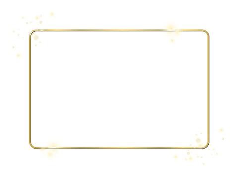 golden light frame png