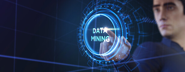 Data mining concept. Business, modern technology, internet and networking concept.