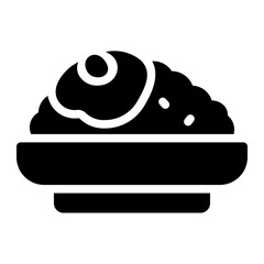 fried glyph icon
