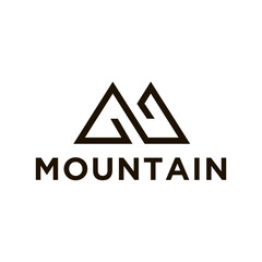 Mountains logo design vector template eps 10