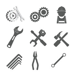 Various installation-related icons can be used to complement the Shop icon.