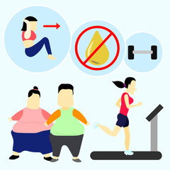 weight loss vector illustration can be used for media