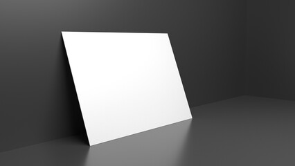 blank business card mockup, 3d illustration