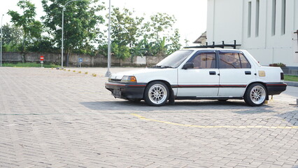 Naklejka premium car on the street