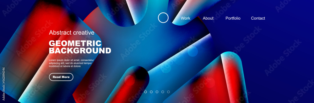 Wall mural abstract background for your landing page design. web page for website or mobile app wallpaper