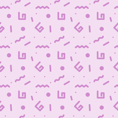 Geometric Floral seamless pattern