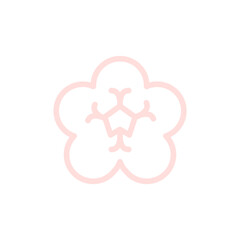 Flower Line Doodle Ornament