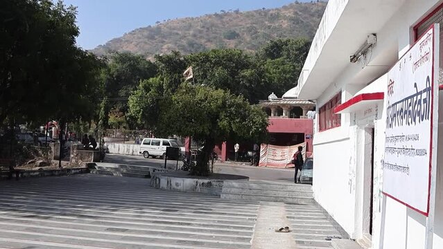 Udaipur, Rajasthan, India 13th January 2023: Amrakh Ji Mahadev Temple Amberi, Udaipur. A 1500 Year Old temple of Udaipur amidst Aravali hills.
