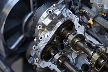 Race car's gearbox details and design