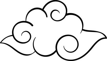 Japanese cloud doodle