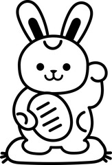 Cute rabbit doodle