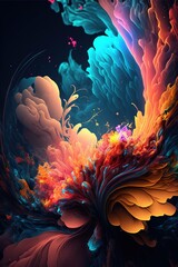 Abstract colourful background with space.