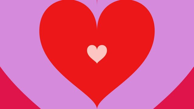 Valentine Love Heart infinite heart transition element background in 4K UHD resolution, High quality seamless looping background. Heart Wipe in Alpha.