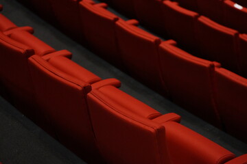the seating red theatre background
