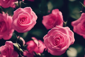 Valentine's Day Roses Seamless Repeating Repeatable Texture Pattern Tiled Tessellation Background Image