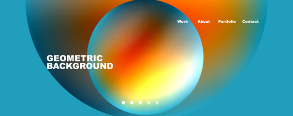 Trendy simple circle gradient abstract background. Vector Illustration For Wallpaper, Banner, Background, Card, Book Illustration, landing page