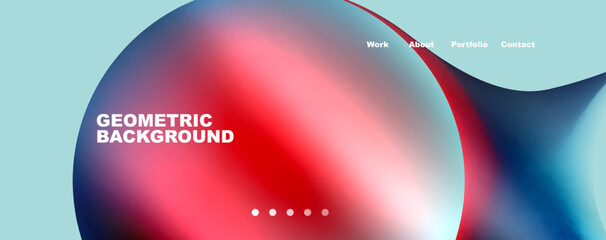 Trendy simple circle gradient abstract background. Vector Illustration For Wallpaper, Banner, Background, Card, Book Illustration, landing page