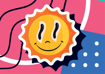 funny sun 90s modern