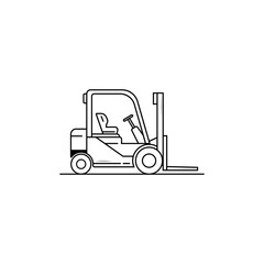 Forklift icon vector graphics