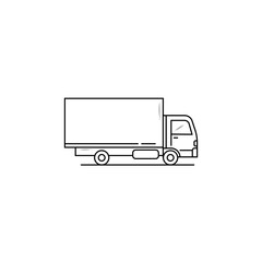 Cargo truck icon vector graphics