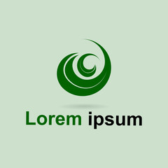 Leaf Naturally Creative Business Logo. Eco and Bio Natural Organic Logotype concept icon. Design suitable for nature sign, health care, for spa, organic food or alternative medicine center. Eps 10