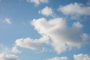 Naklejka na ściany i meble blue sky and white clouds in summer