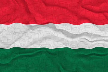 National flag of Hungary. Background  with flag  of Hungary