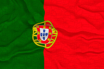 National Flag of Portugal. Background  with flag  of Portugal