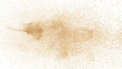 3D rendering of scattered sand granules or fine dirt on transparent background © sasongkoo6