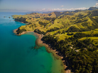 Coastal road along the rocky shoreline
