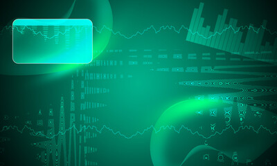 Graphic style gradient neon background for financial and market stock trading business using modern technology.