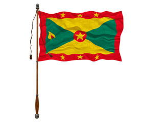 National flag of Grenada. Background  with flag of Grenada.