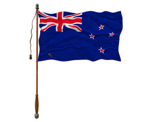 National flag of New Zealand. Background  with flag ofNew Zealand.