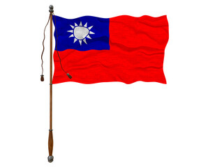 National flag of Taiwan.  Background  with flag of Taiwan.