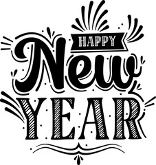 Happy New Year Hand Lettering