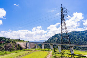 観光名所「新阿蘇大橋・国道57号線から観える風景」
Tourist attraction 