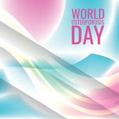 World Osteoporosis Day. Design suitable for greeting card poster and banner